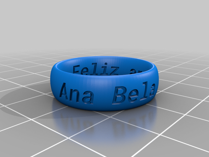 jo gaiao anabela customized engraved rings 3d print model - Mito3D