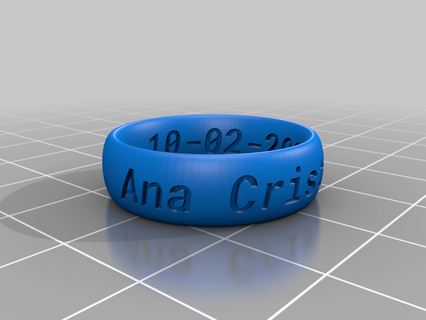 jo gaiao anelana customized engraved rings 3d print model - Mito3D