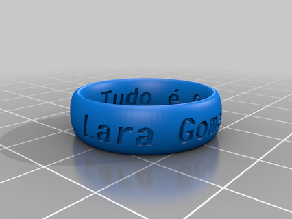 jo gaiao lara grabado anillos personalizado 3d print model - Mito3D