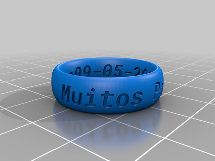jo gaiao lia graviert Ringe angepasst Schmuck 3d print model - Mito3D