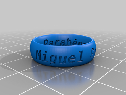 jo gaiao miguel engraved rings customized 3d print model - Mito3D