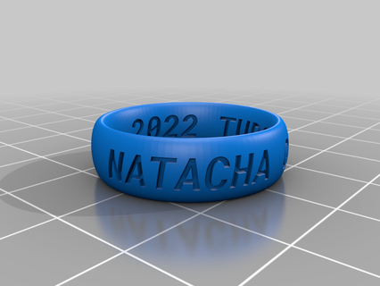 jo gaiao natacha engraved rings customized 3d print model - Mito3D