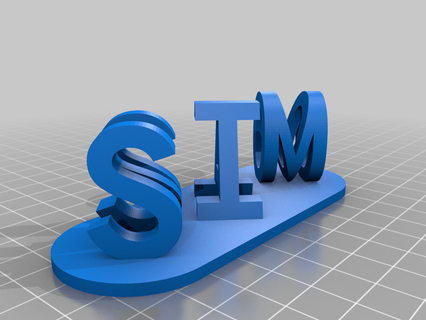 jo gaiao sim n dual letter blocks illusion customizer customized signs logos 3d print model - Mito3D