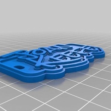 joan keefe keychain jewelry customized keychains 3d print model - Mito3D