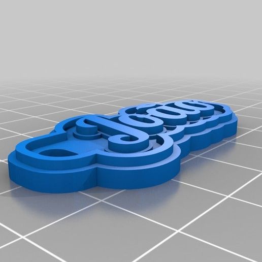 joao joalheria personalizado chaveiros 3D print model - Mito3D