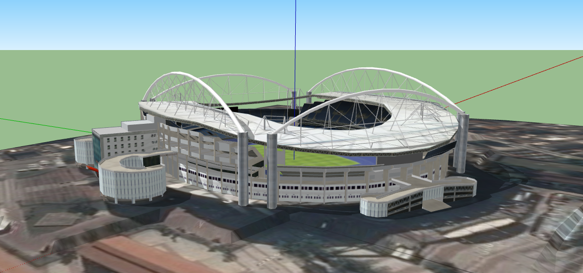 Joao havelange olympisch Stadion booten 3D print model - Mito3D