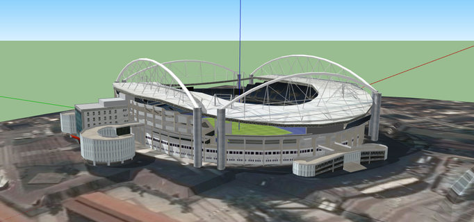 joao havelange olímpico estádio botafogo 3d print model - Mito3D