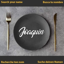Joaquin Nom banquet mariage communion dîner assiette table décoration nom 3d print model - Mito3D