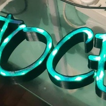 joce led sign 3d lettering lamp 3d print model - Mito3D