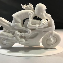 joe bar team paulo les gazs Kunst Fahrrad comics Motorrad durchsucht Replikate 3d print model - Mito3D