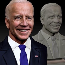 Joe biden Président démocratique fête texturé art Amérique Etats Unis liberté démocratie démocrate chef 2020 élections vote Obama changement intelligent futur 3d print model - Mito3D