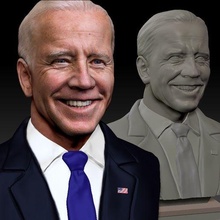 joe biden president democratic party textured art america usa freedom democracy democrat leader 2020 elections vote obama change clever smart future politics 3d print model - Mito3D