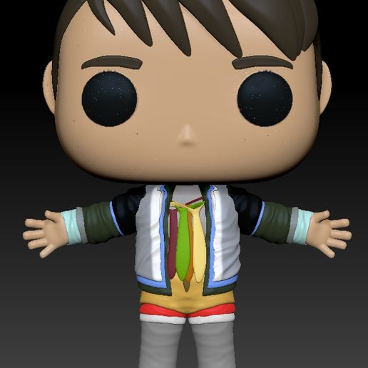 joey tribbiani funko chibi rie toy cartoon friends 3D print model - Mito3D