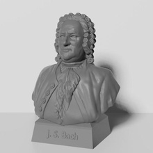 johann sebastian bach divers de la musique j s musicien sculpture le compositeur allemagne germanimpositor compos 3d print model - Mito3D