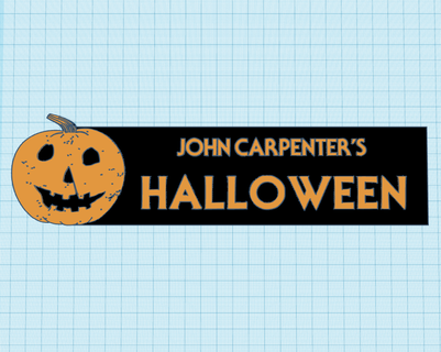 john carpenters halloween logo display maniacmancave3d 3d print model - Mito3D