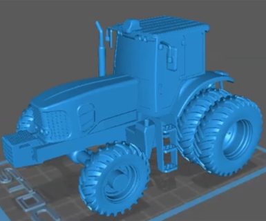 John deere 6j yazdırılabilir traktör 3d Yazdır 3d print model - Mito3D