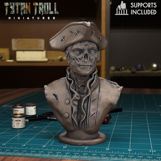 Juan Hancock caer busto pre supported juego bustos miniaturas fantasía dnd criaturas Bethesda presupuesto 3d print model - Mito3D