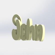 john keychain gadget 3d keytag keyring named 3d print model - Mito3D