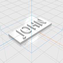 John lettere maschio 3d regalo 3d print model - Mito3D