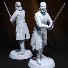 Juan snow Arte juego tronos ventilador figurilla Caballero dnd espada mesa guerrero nord 3d print model - Mito3D