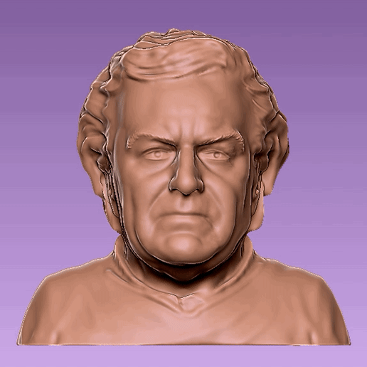 john thaw - inspector morse art bust head face man male detective 3D print model - Mito3D