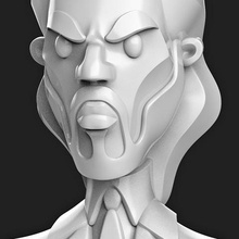 john wick bust caricature keanu reeves figurines art man cyberpunk2077 portrait toy elegant sci fi cyberpunk 2077 warrior 007 spy 3d print model - Mito3D