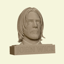 john wick bust fortnite game pc xbox amazon lego minecraft gun keanu reeves statue sculpt 3d print model - Mito3D
