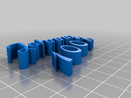 johnny 100 arte signos_logos 3d print model - Mito3D