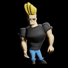johnny bravo - cartoon  cartoon johnny bravo cartoon network network phone stand