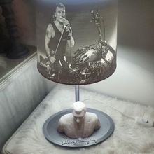 johnny hallyday lamp 3d print model - Mito3D