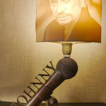 johnny hallyday lamp art home house 3d print model - Mito3D