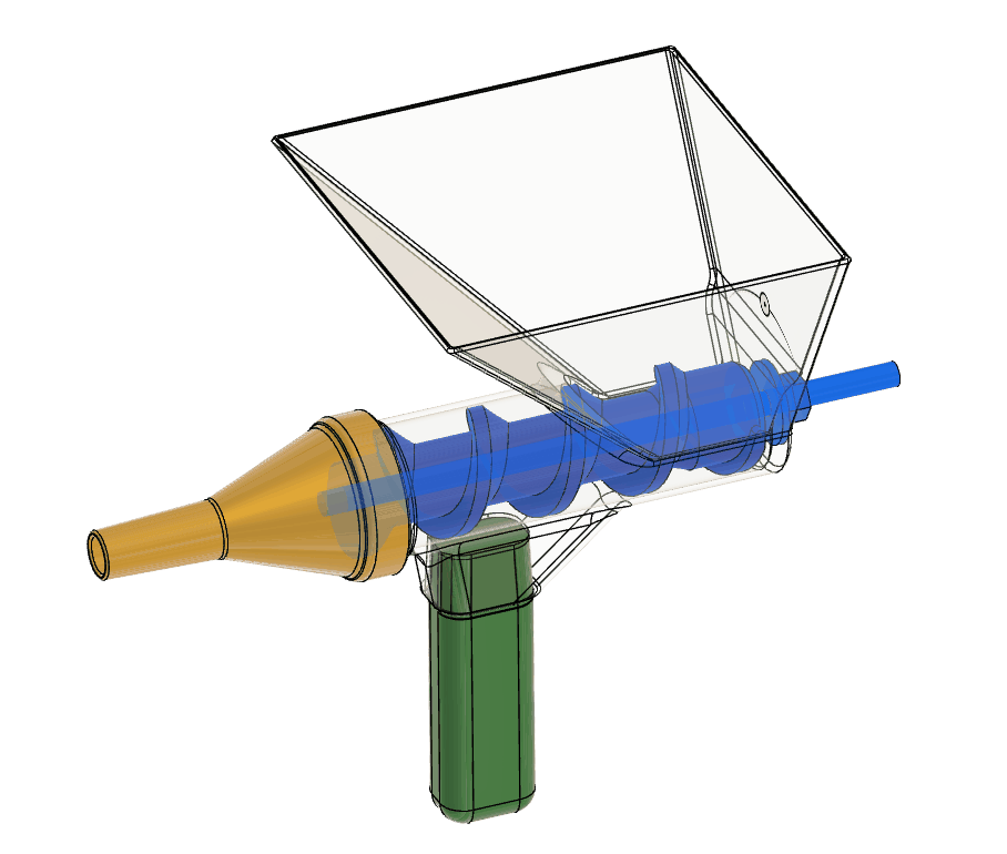 mixte pistolet mortier seringue électrique jointoyer prusa gcode 3D print model - Mito3D