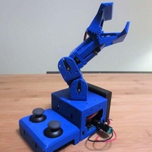 snodato braccio robot pinza minuscolo cnc collezione gadget 3d stampa artiglio eezybotarm robotica 3d print model - Mito3D