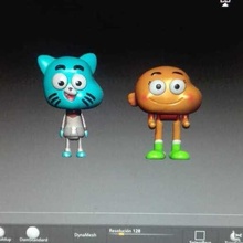 jointed figure gumball game cartoon network dolls collectible items articulated figures 3d print model - Mito3D