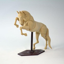 articulado caballo maniquí animal Arte juguete 3d print model - Mito3D