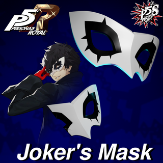 joker's mask - persona 5 royal amamiya cosplay cosplaymask cosplays joker strikers propcosplay ren shinmegamitensei smash bros super costume 3d print model - Mito3D