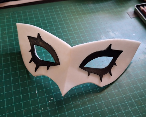joker's maschera persona 5 moda person5 burlone cosplay video gioco 3d print model - Mito3D