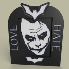 joker - batman art 2dart 2d wall batarang logo symbol 3d print model - Mito3D
