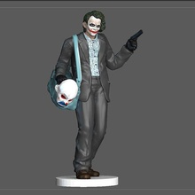 joker banque voleur homme chauve souris sombre nuit dc statue modèle 3d print model - Mito3D