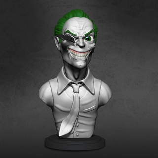 joker büst joker batman dc komik büst çizgi roman heykel 3d print model - Mito3D