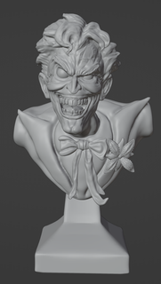 joker büst hayran yapılmış karakter 3d print model - Mito3D