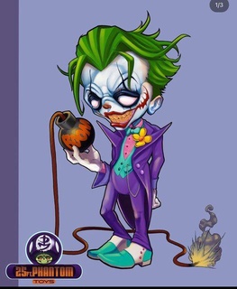 Joker Karikatur Joker Karikatur Charakter 3d print model - Mito3D