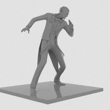 joker dance figure 2 art marvel poly character body 3d print model - Mito3D