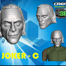 joker baş c Sanat şekil 3d print model - Mito3D