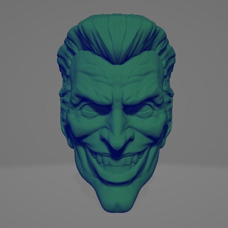 joker head comic guason arkham laught dc super villain batman 3d print model - Mito3D