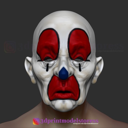 joker Handlanger dark knight clown Maske tool death mask joker-Film Kostüm Helm cosplay-Maske cosplay batman-Kuh batman 3D print model - Mito3D