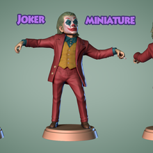 Joker Joaquin Phönix Miniatur Mini Fan Art Wunder dc Film Manga Comic Held Gotham 3d print model - Mito3D