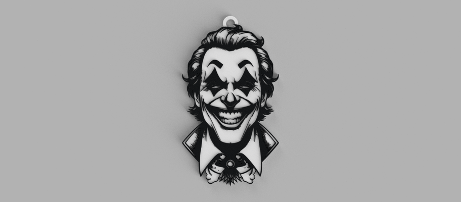 joker guason haloween 2 key chain jewelry halloween 3d print model - Mito3D