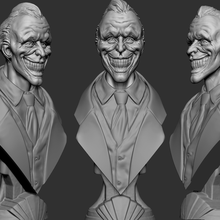 Joker orign Kopf Büste dc Wunder Grün Lachen Harley Königin Karten 3d stl 3d print model - Mito3D