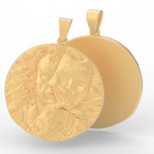 burlone pendente gioielleria buio cavaliere splendente stampabile oro 3d print model - Mito3D